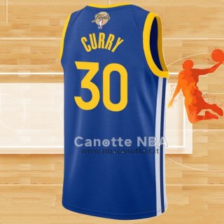 Maglia Golden State Warriors Stephen Curry NO 30 Icon 2022 NBA Finals Blu